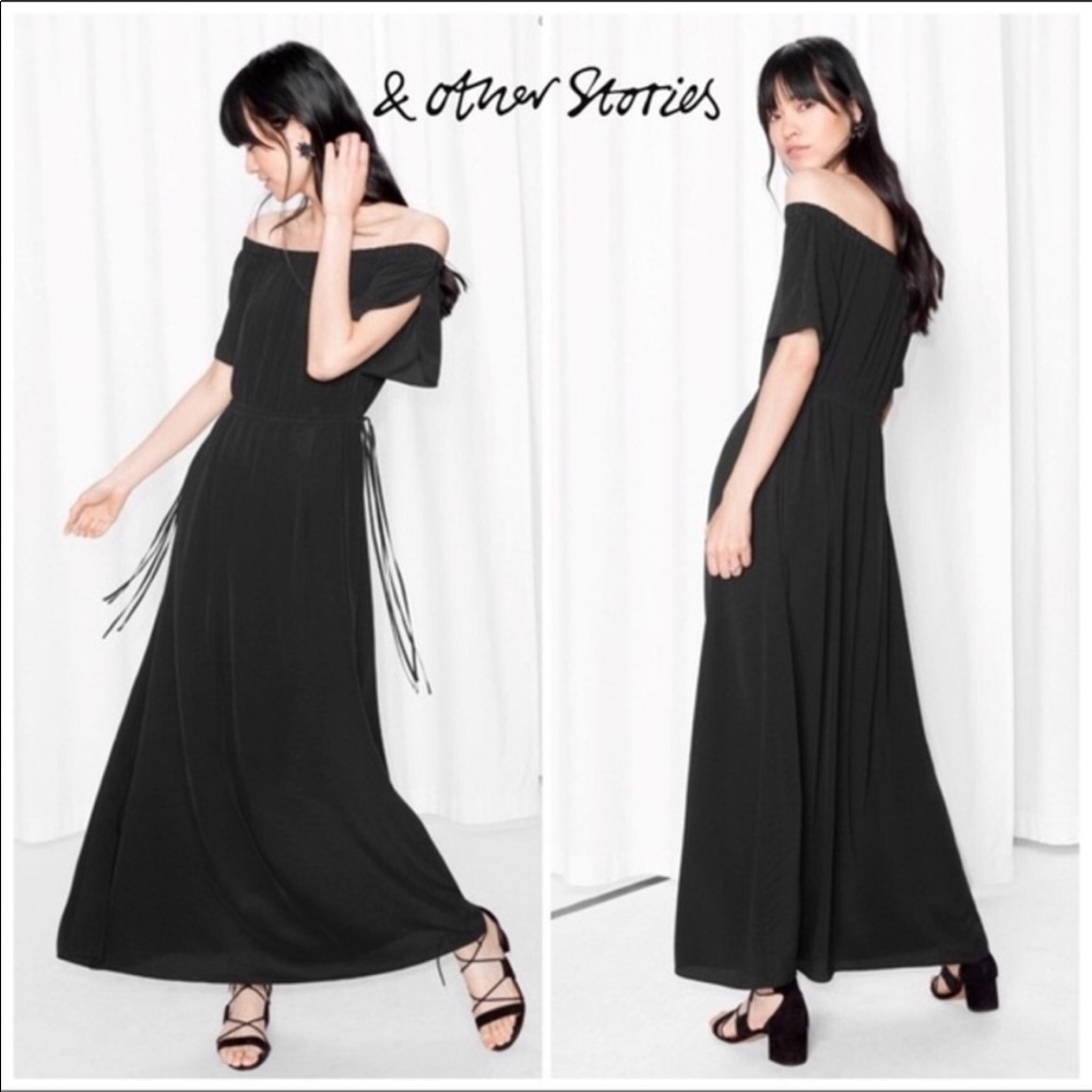 & Other Stories Off the Shoulder Maxi Dress